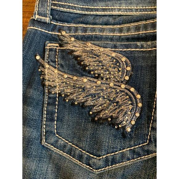 MISS ME Women’s Bling Angel Boot Cut Jeans / Size: 29 - Picture 8 of 14